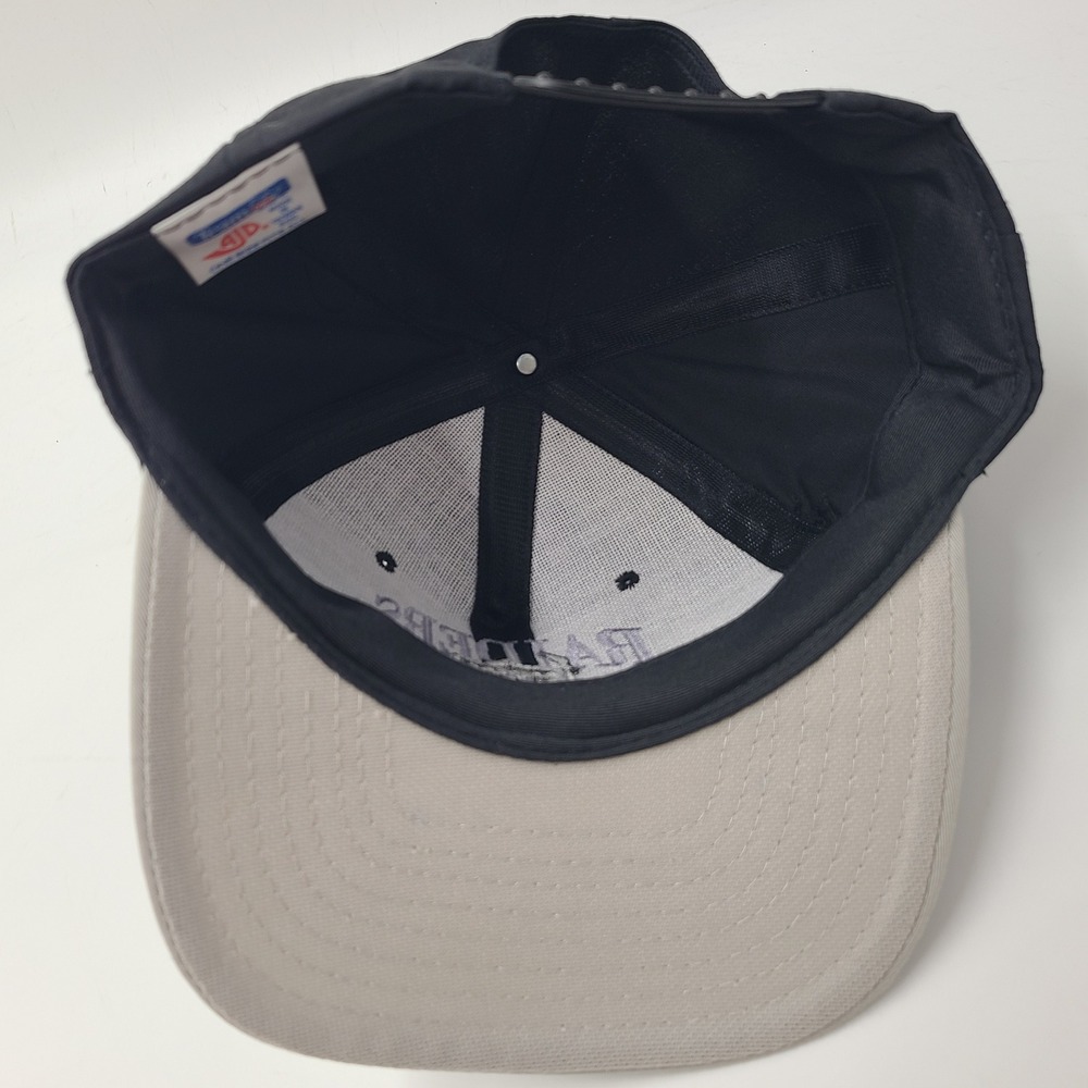 Vintage Los Angeles Raiders Hat Snapback AJD Black Gray NFL Football 80s 90s Men - Picture 11 of 13